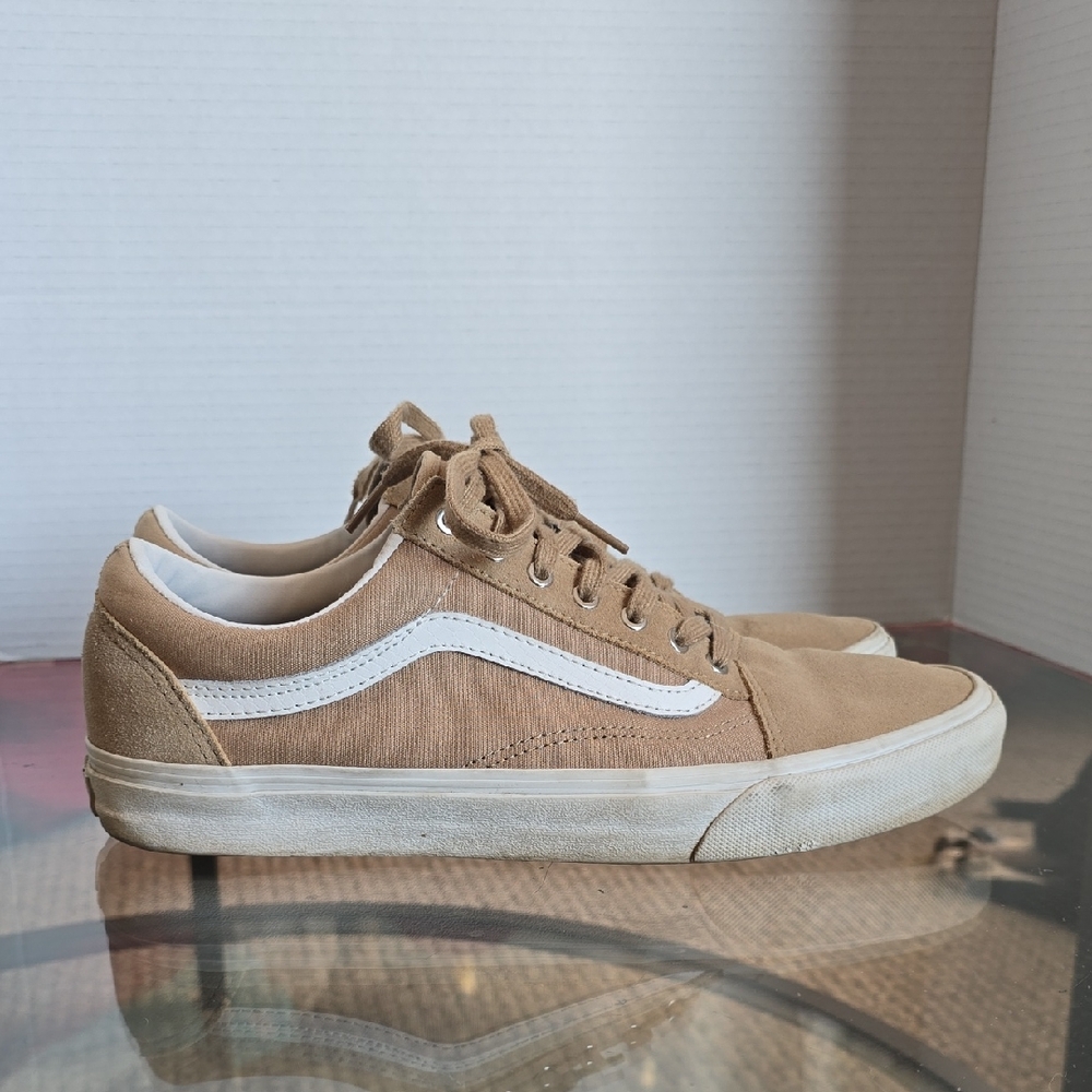 Vans Men's Beige Canvas Sneakers